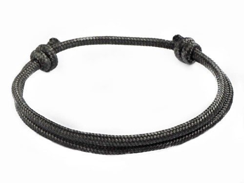 Grafitowa szara bransoletka uniseks męska damska dziecięca PARACORD 3 mm, surfing, wspinaczka, skałki, alpinizm, survival, żeglarstwo, sport. Modna bransoletka sportowa z syntetycznego, mocnego sznurka, bransoletka z liny.
